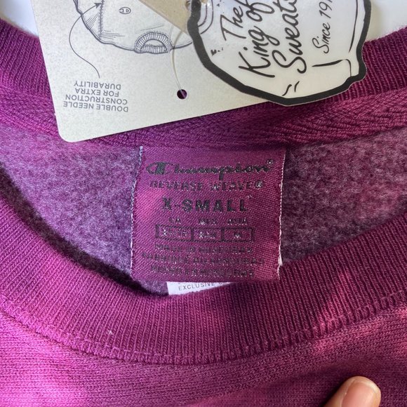 Champion Sweatshirt Tie - Dye Berry Crew Neck - Picture 8 of 9